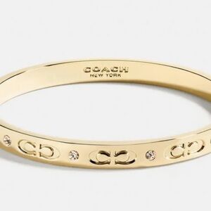 Signature Coach Hinged Bangle Bracelet